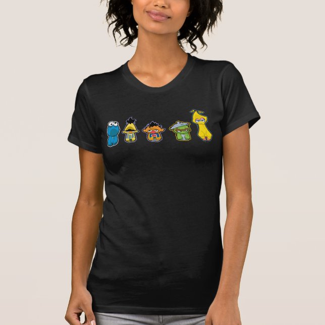 Camiseta Personagens Zumbis do Sesame Street (Frente)
