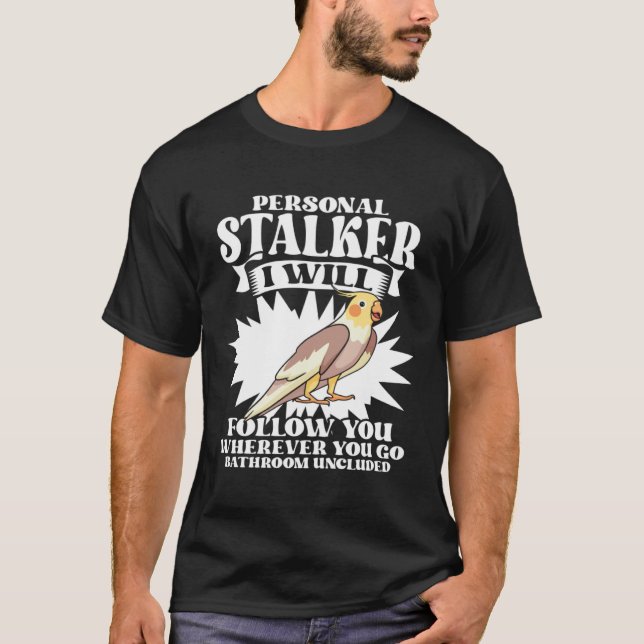Camiseta Personal Stalker Conure Green Cheek para papagaio (Frente)
