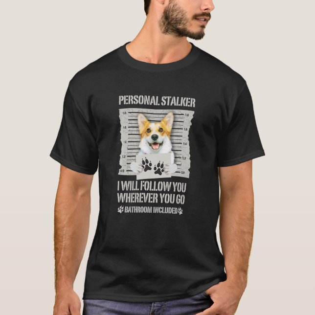 Camiseta Personal Stalker Dog Corgi (Frente)