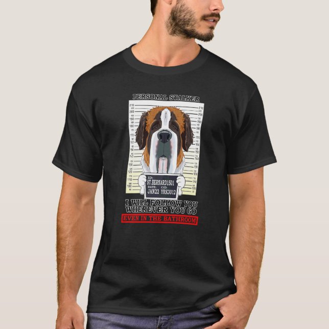 Camiseta Personal Stalker Siga-O Onde Quer Que Vá Santo (Frente)