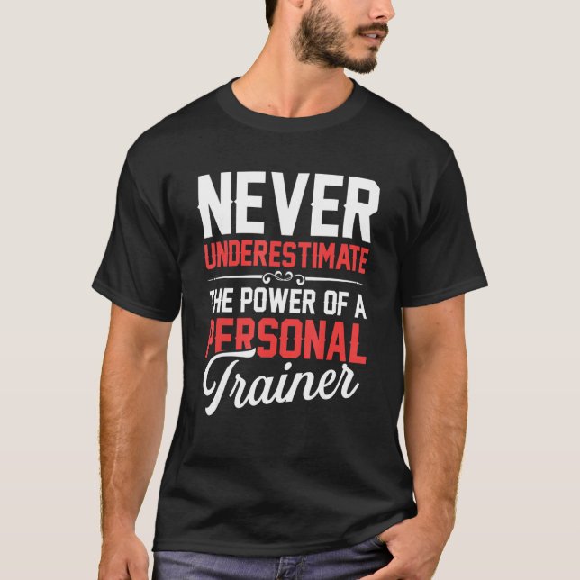 Camiseta Personal Trainer Power Workout Fitness Instructor  (Frente)