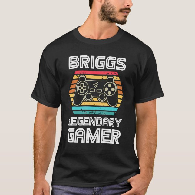 Camiseta Personali Personalista do Gamer de Vídeo Legendári (Frente)