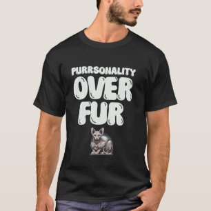 Camiseta Personalidade acima da pelagem Amante de gatos Sph