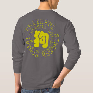 Camiseta Personalidade Cão Zodiano Nascer Cachorro Ano Fren