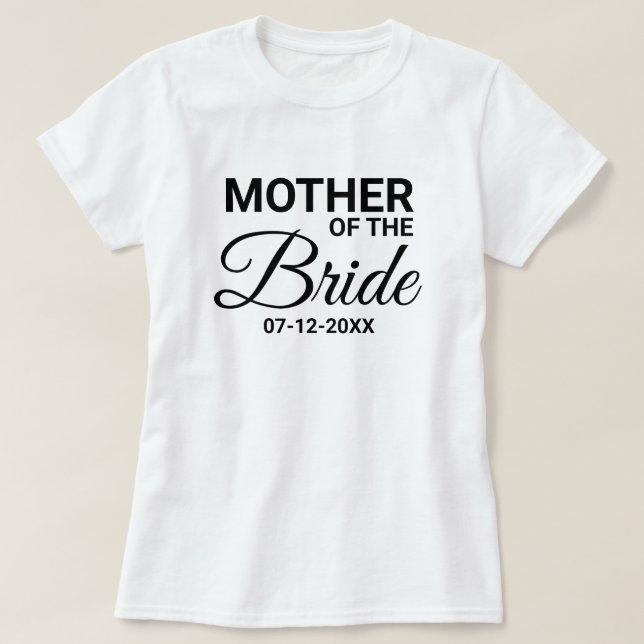 Camiseta Personalidade da Família de Casamento da Noiva (Frente do Design)