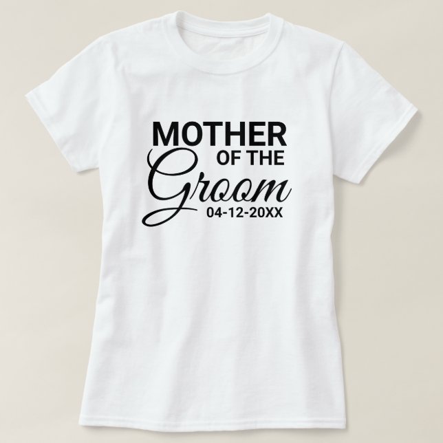 Camiseta Personalidade da Família de Casamentos de Casament (Frente do Design)