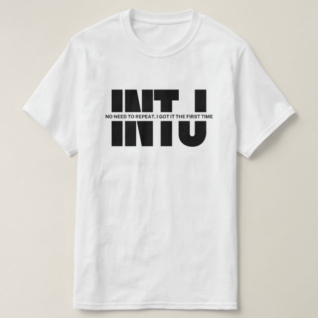 Camiseta Personalidade do INTJ humor MBTI Funny INTJ citaçã (Frente do Design)