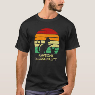 Camiseta Personalidade Felina Incrível Mãe de Gato Bonito G