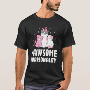 Camiseta Personalidade Incrível Gato Trocadilho Gatinho Fof