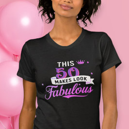 Camiseta Personalised 50th Birthday T-Shirt for Women
