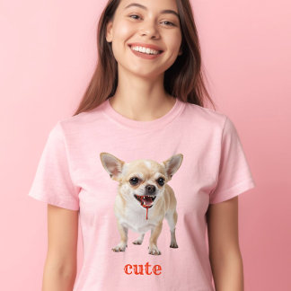 Camiseta Personalised Cute Chihuahua Aggro Nasty Vicious