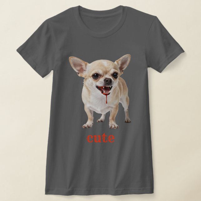 Camiseta Personalised Cute Chihuahua Aggro Nasty Vicious (Postura )