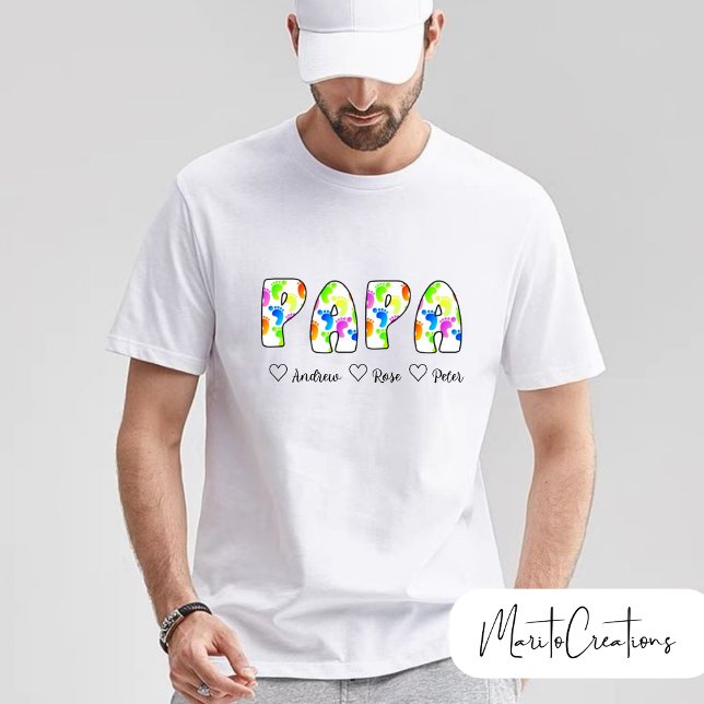 Camiseta personalised t-shirt for dad with retro lettering  (Criador carregado)