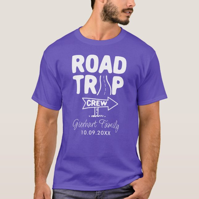 Camiseta Personalização de Quebra de Família de Tripulação  (Frente)