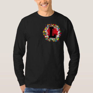 Camiseta Personalização do Autismo Consciência inicial L - 