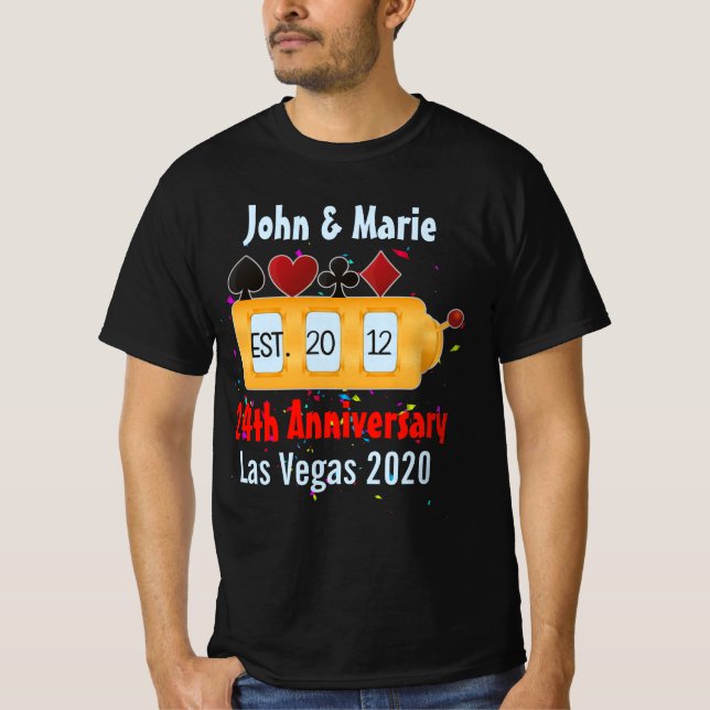 Camiseta Personalização do Casal de Las Vegas (Frente)