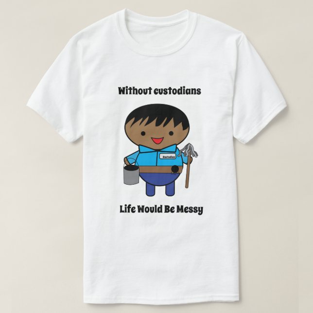 Camiseta Personalização Engraçada do Guardião Negro (Frente do Design)