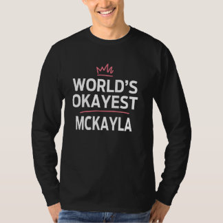 Camiseta Personalização Personalizada MCKAYLA Engraçado do