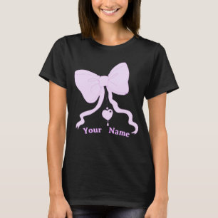Camiseta Personalizada Arco Roxo Fofa Kawaii Coque