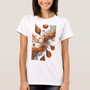 Camiseta Personalizada ARTE ABSTRATA Laranja Ousad