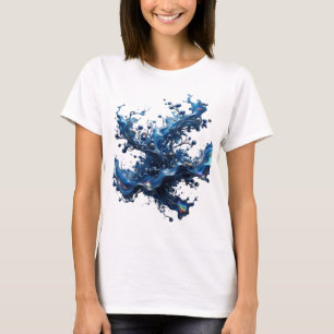 Camiseta Personalizada Arte Abstrata Prata Artísti