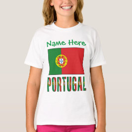 Camiseta Personalizada Bandeira de Portugal para M