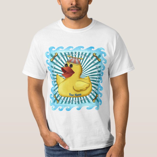 Camiseta personalizada Beanie Hat Rubber Duck (Frente)