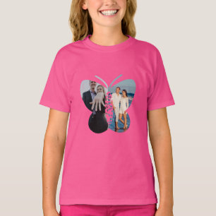 Camiseta Personalizada Bela Borboleta Fotográfica Personali
