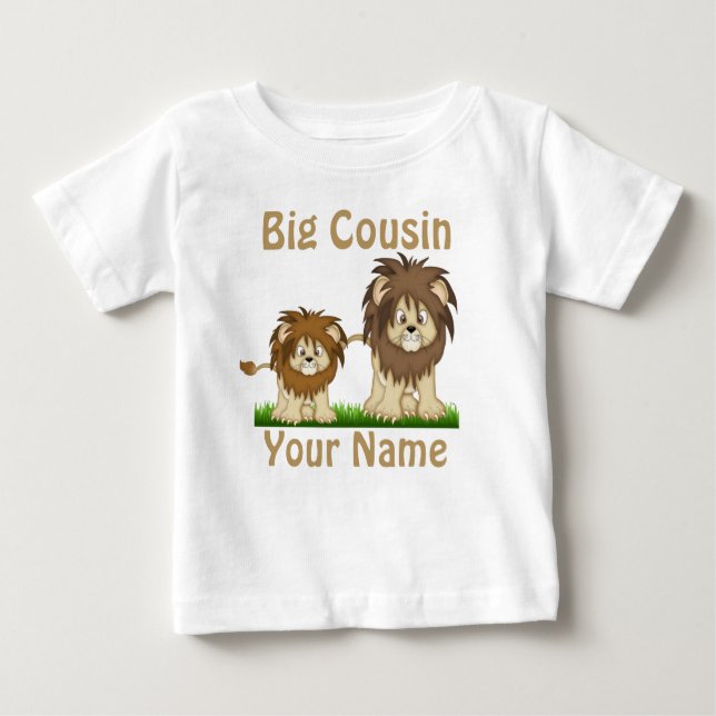 Camiseta Personalizada Big Cousin Lion (Frente)