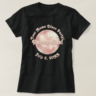 Camiseta Personalizada Bola de Discoteca Retro Dou
