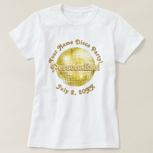 Camiseta Personalizada Bola de Discoteca Retro Dou