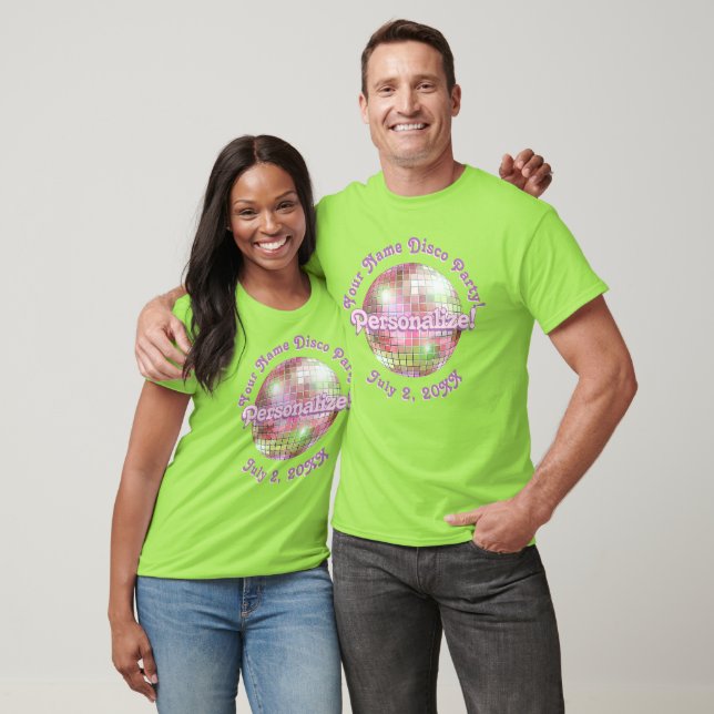 Camiseta Personalizada Bola de Discoteca Retro Íri (Unissex)