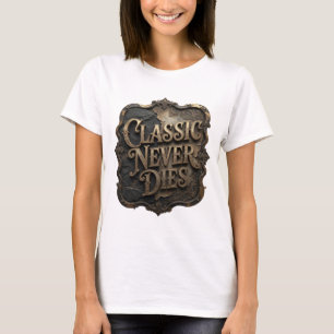 Camiseta Personalizada Bold Gold CLÁSSICO NUNCA MO