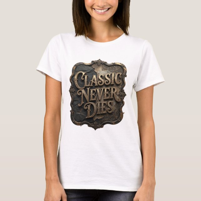 Camiseta Personalizada Bold Gold CLÁSSICO NUNCA MO (Frente)