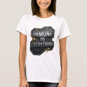 Camiseta Personalizada Bold Silver IMUNE A TUDO