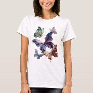 Camiseta Personalizada Borboleta Fantasia Prata Cl