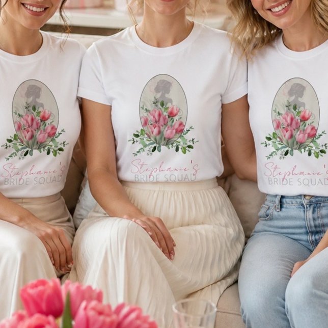 Camiseta Personalizada Bridal Shower Bride Squad (Criador carregado)