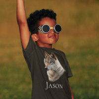 Camiseta Personalizada Cabeça de Floresta de Lobo