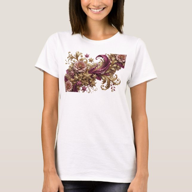 Camiseta Personalizada Chic Laranja ARTE ABSTRATA  (Frente)