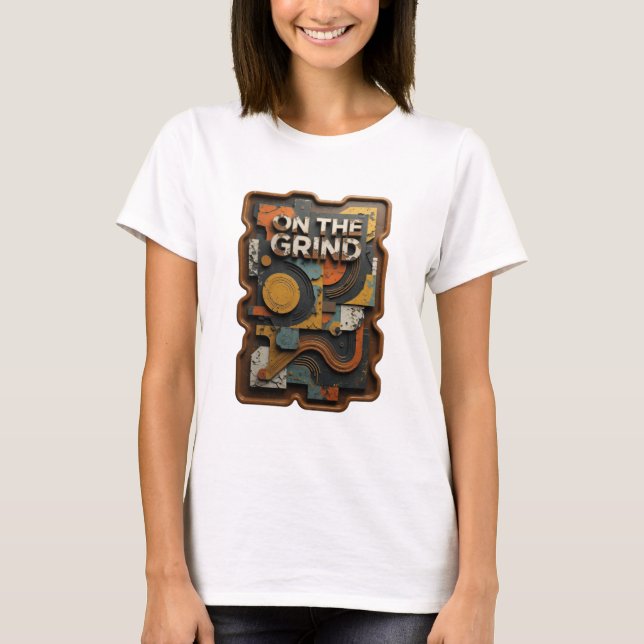 Camiseta Personalizada Classic Silver ON THE GRIND (Frente)