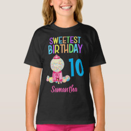 Camiseta Personalizada Colorida de Festa de aniver
