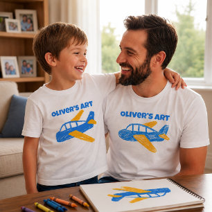 Camiseta Personalizada com a Arte do Seu Filho