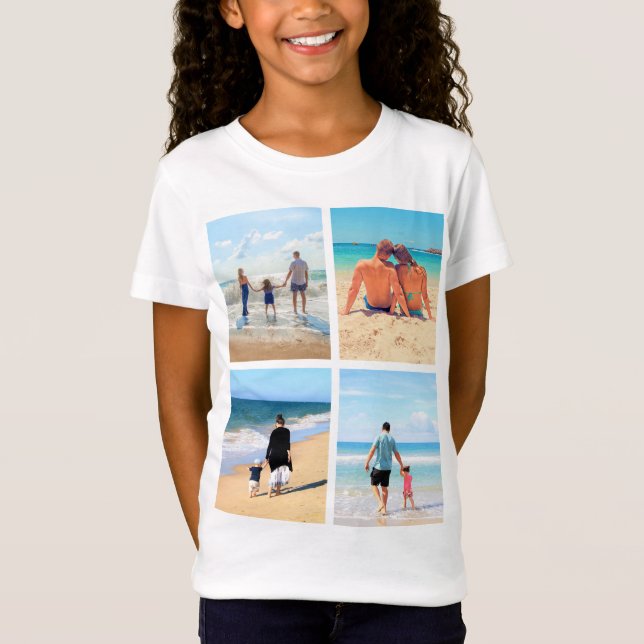 Camiseta Personalizada com Colagem de Fotos (Frente)