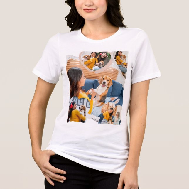 Camiseta Personalizada com Colagem de Fotos de Cac (Frente)