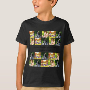 Camiseta Personalizada com Colagem de Fotos e Text