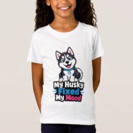 Camiseta Personalizada com Foto de Husky Husky Mel