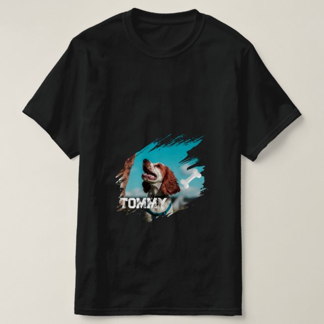 Camiseta Personalizada com Foto do Cachorro (Frente do Design)