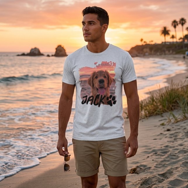 Camiseta Personalizada com Foto do Cachorro – Nome (Criador carregado)