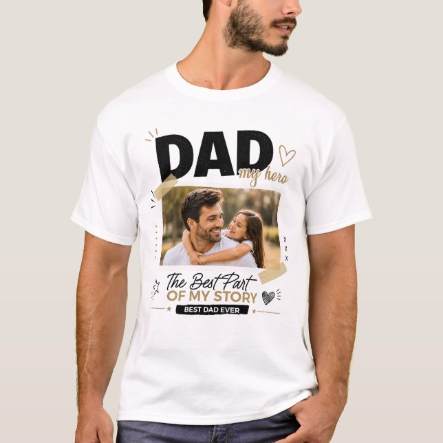 Camiseta Personalizada com Foto do Papai (Frente)