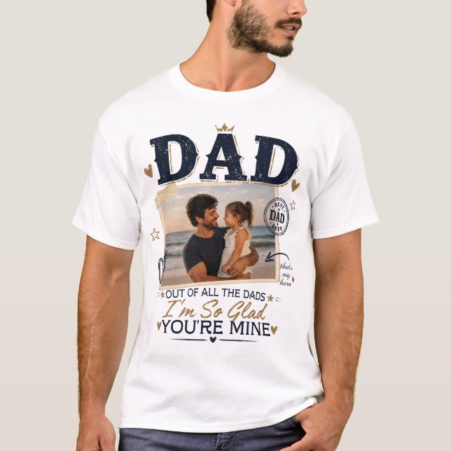 Camiseta Personalizada com Foto do Papai (Frente)